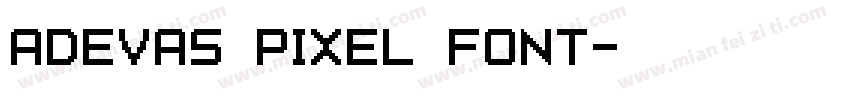 ADEVAS PIXEL FONT字体转换